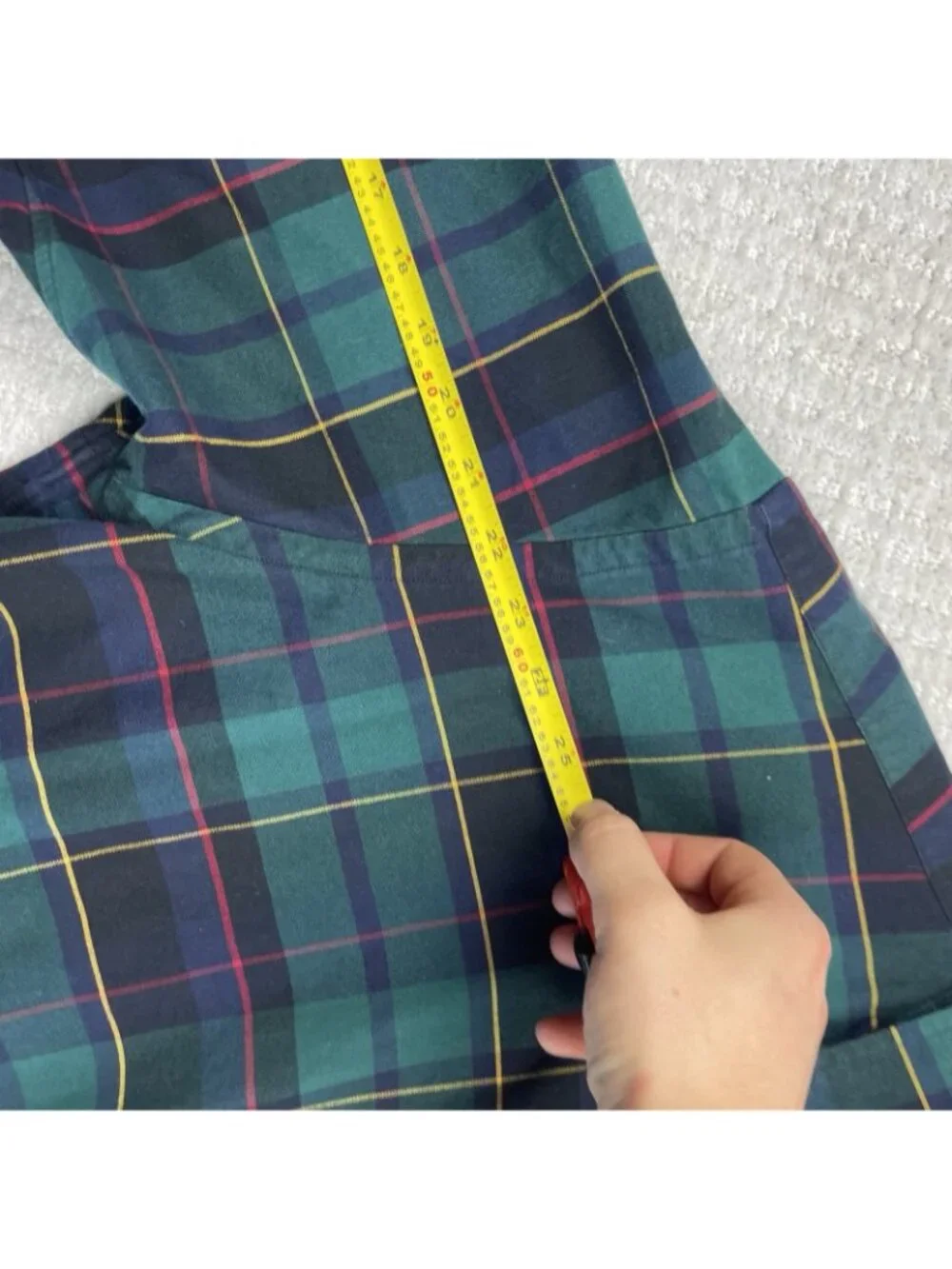 VTG Polo Ralph Lauren Blake Dress Plaid Shirt Terriers Dogs Embroidery Men Sz M - Picture 8 of 11